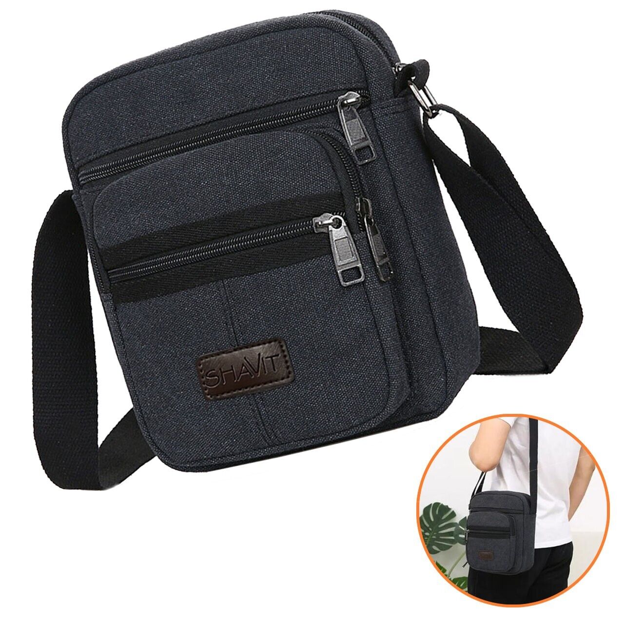Sport Crossbody Bag Canvas Casual Shoulder Bag Handbag Pouch Messenger