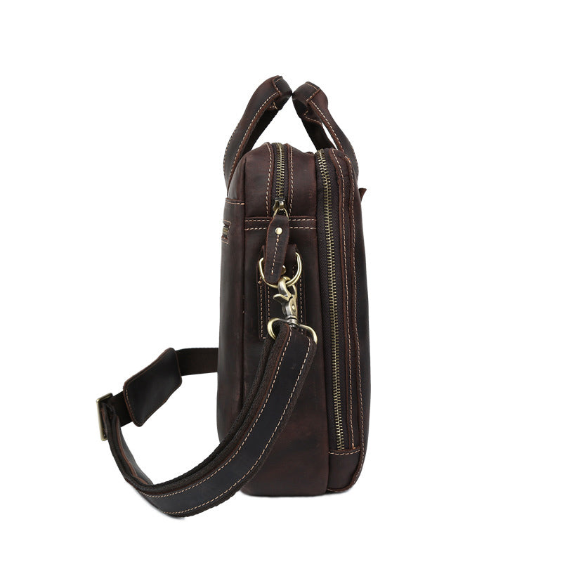Leather Men's Business messenger Bag