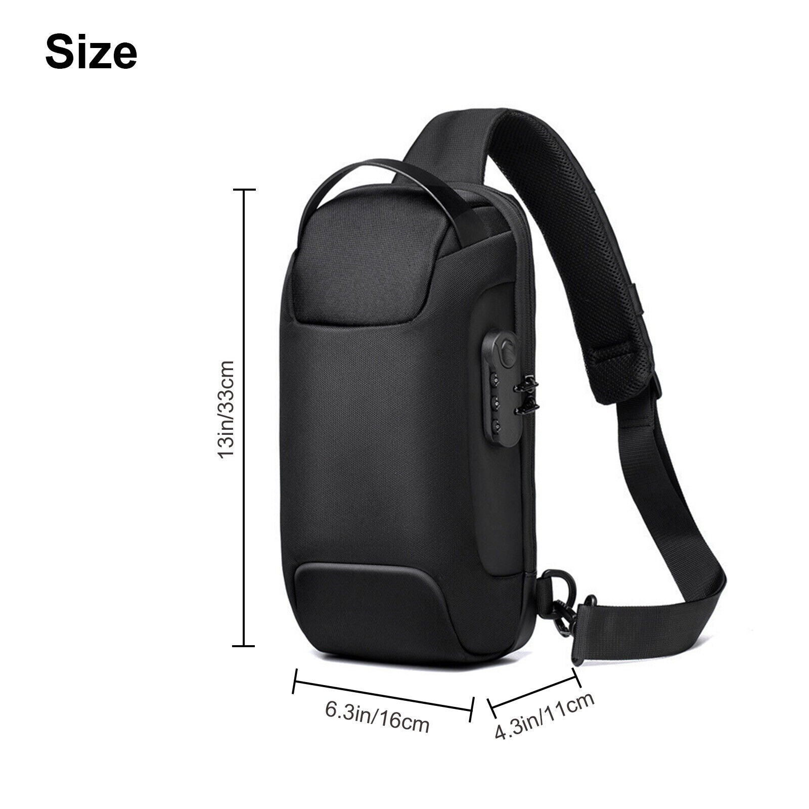 Multifunction Crossbody, Anti-theft ,USB backpack