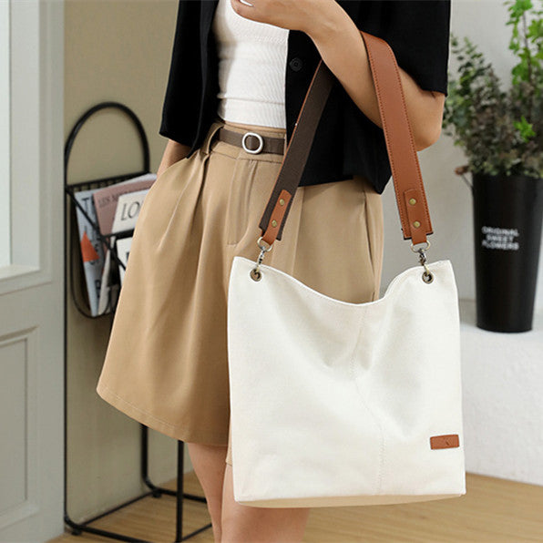 Women's Casual Canvas Shoulder Bag Large Capacity