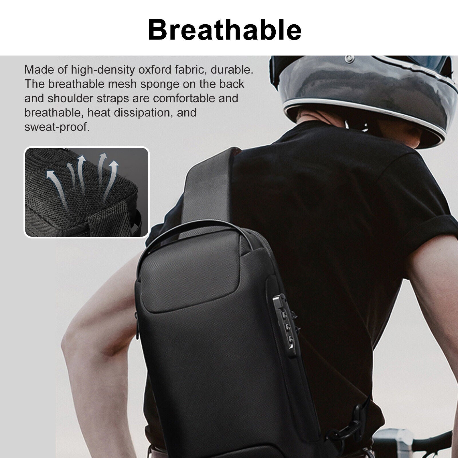 Multifunction Crossbody, Anti-theft ,USB backpack