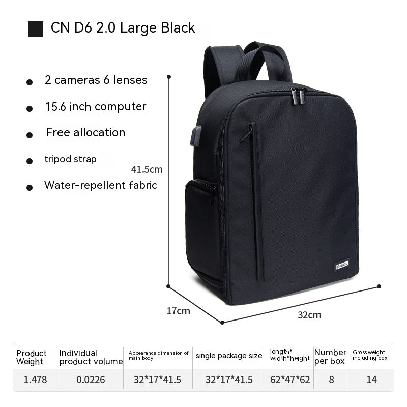 Backpack Bag Professional for DSLR/SLR Camera Waterproof, Camera Case Compatible for Sony Canon Nikon