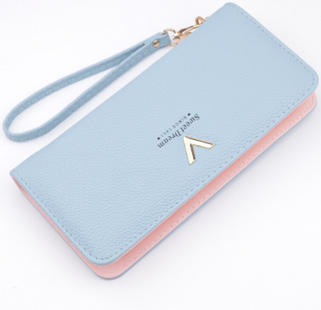 Ladies Purses Female Leather Wallets Women Long Zipper Purse Wallet Sweet Dream