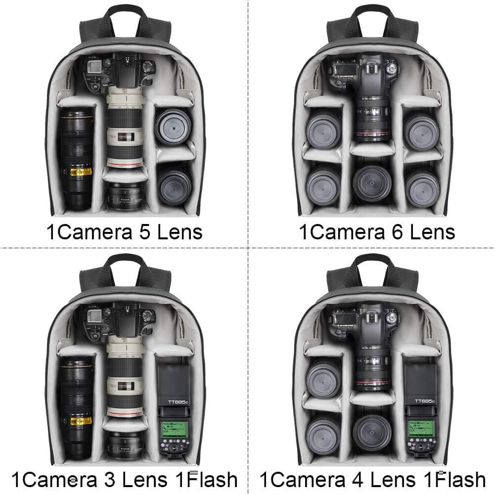 Backpack Bag Professional for DSLR/SLR Camera Waterproof, Camera Case Compatible for Sony Canon Nikon